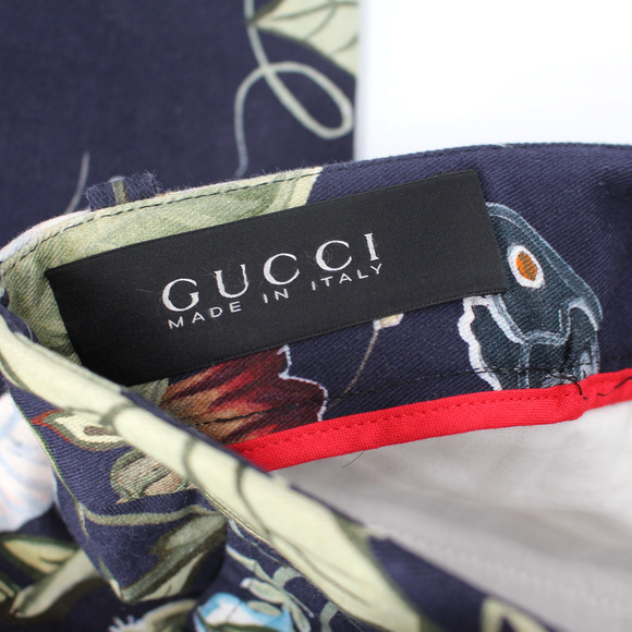 Gucci Floral Print Trousers - Black and Multicolor - Picture 6 of 7
